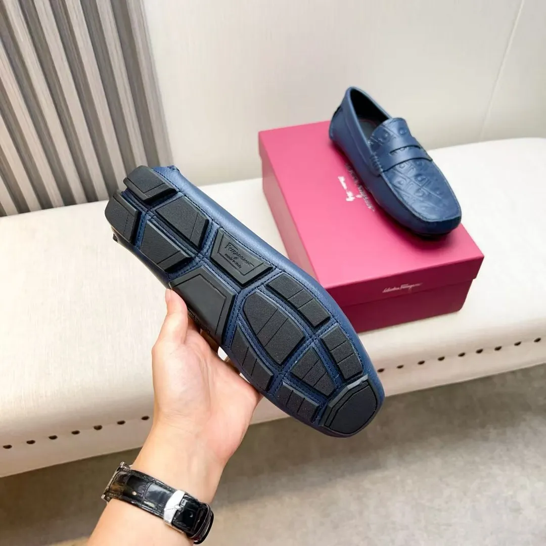Men's men's shoes 💰620 Ferragamo new high-end quality 🔥 imported lychee pattern ➕ cowhide lining size 38-45